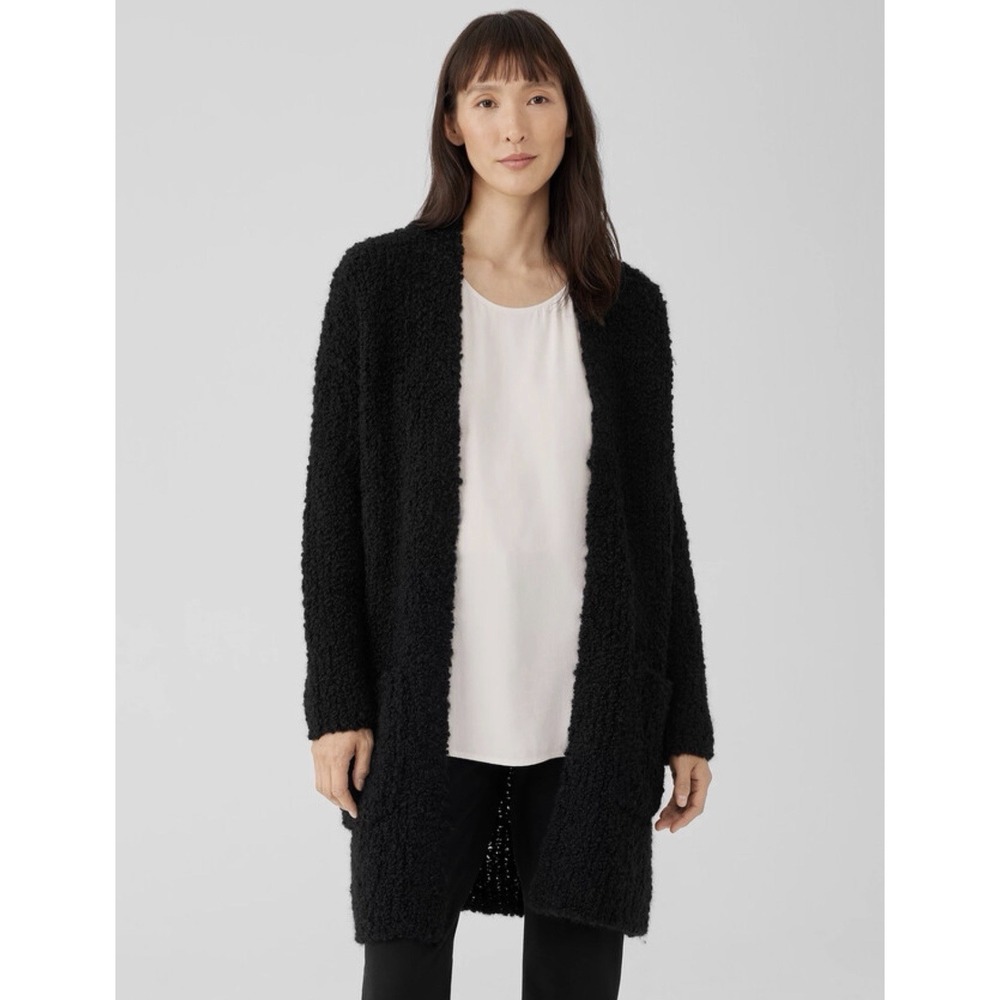 Eileen Fisher Peruvian Alpaca Loop Long Cardigan Luxury Boutique Langenlook